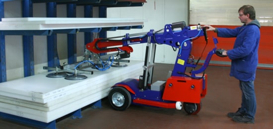 operator handling glass equipment for factory operation in the United States
